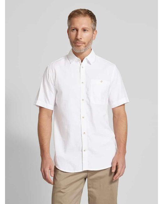 Tom Tailor Freizeithemd mit Knopfleiste in White für Herren