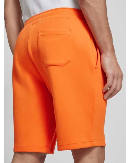 Polo Ralph Lauren Regular Fit Sweatshorts mit Logo-Stitching in Orange für Herren