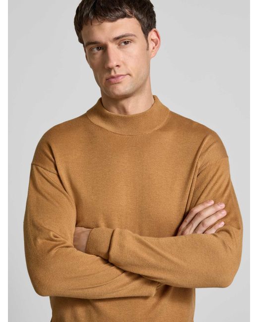 Scotch & Soda Gebreide Pullover Met Ribboorden in het Brown voor heren