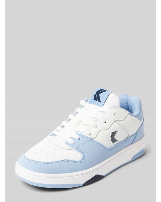 Karlkani Ledersneaker mit Label-Details in White für Herren
