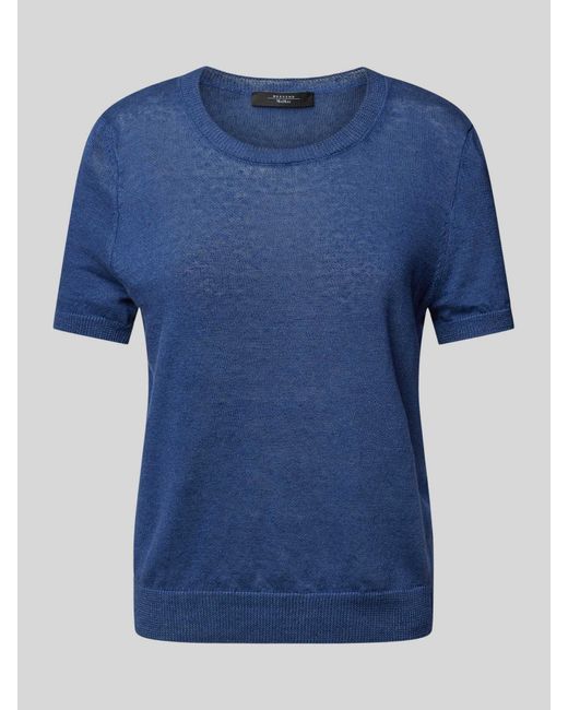 Weekend by Maxmara Gebreide Pullover Met 1/2-mouwen in het Blue