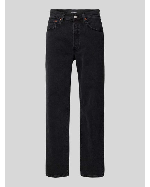 Replay Straight Fit Jeans im 5-Pocket-Design Modell '901' in Blue für Herren