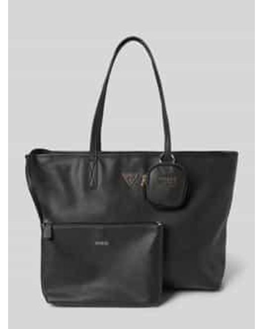 Guess Shopper Met Labeldetail, Model 'Power Play Ii Large Tech' in het Black