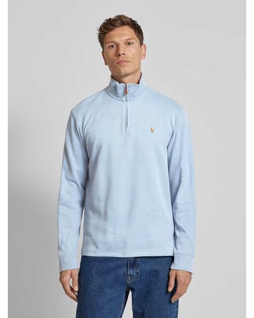 Polo Ralph Lauren Strickpullover Mit Logo-Stitching in Blue für Herren