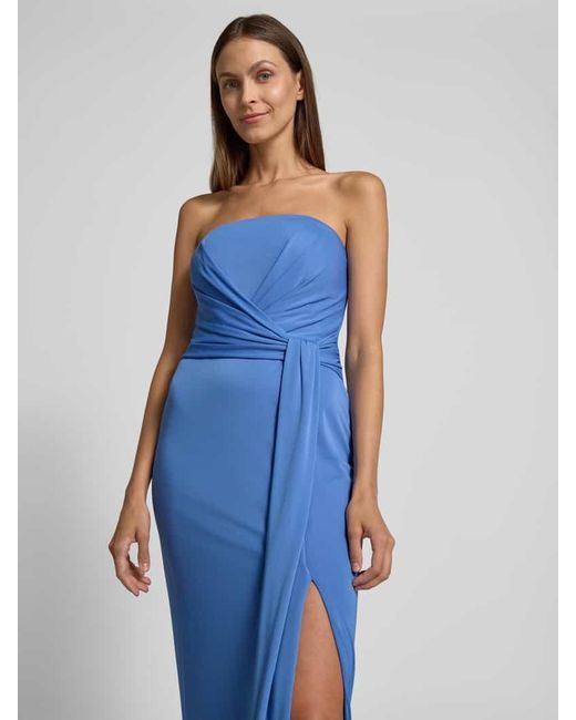 Ralph Lauren Blue Abendkleid mit Beinschlitz Modell 'ESTILA'
