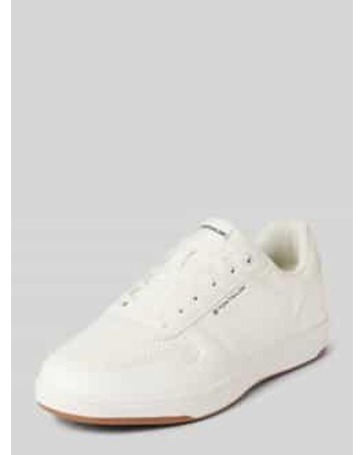 Tom Tailor Lage Sneakers Met Veters in het Natural voor heren