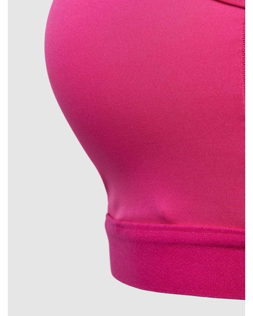 Nike Pink Bustier mit Label-Print