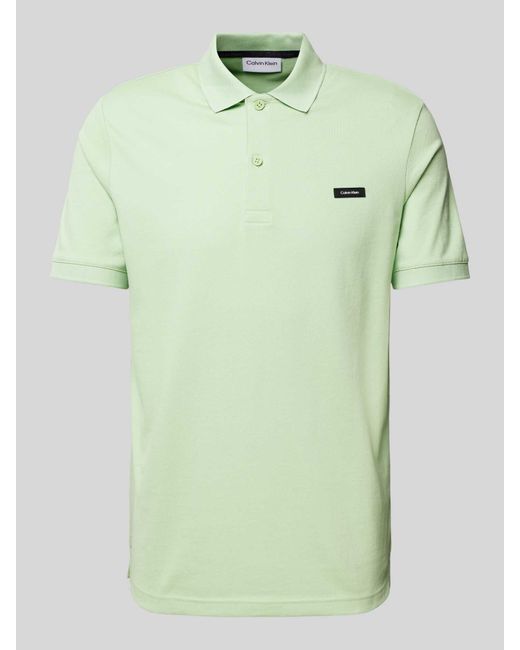 Calvin Klein Slim Fit Poloshirt in Green für Herren