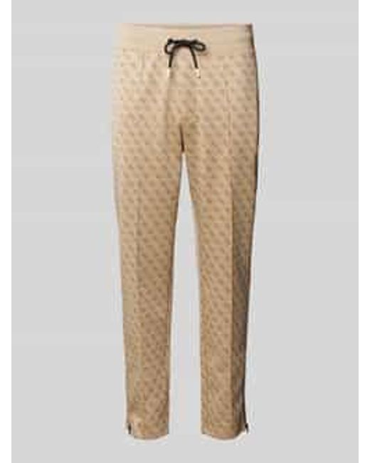 Guess Sweatjack Met Labelstitching in het Natural voor heren