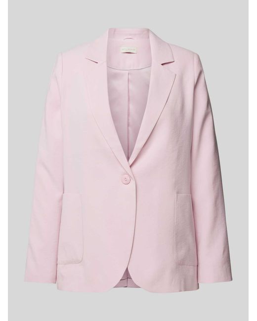 Milano Italy Blazer Met Reverskraag in het Pink