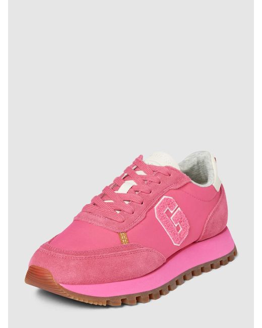 Gant Sneakers Van Leermix in het Pink