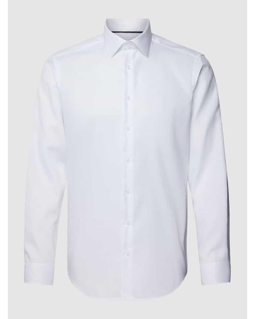 Christian Berg Men Regular Fit Business-Hemd mit Kentkragen in White für Herren