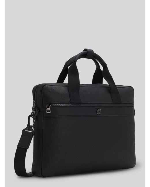 HUGO Laptoptas in het Black voor heren