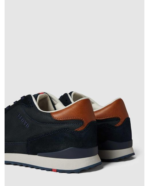 Lloyd Sneakers Van Echt Leer, Model 'Edmond' in het Black voor heren