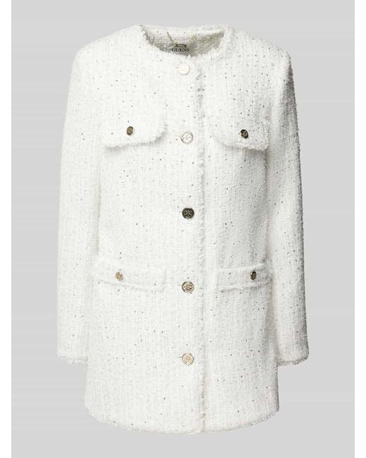 Guess Gray Mantel mit Strukturmuster Modell 'NOELIE'