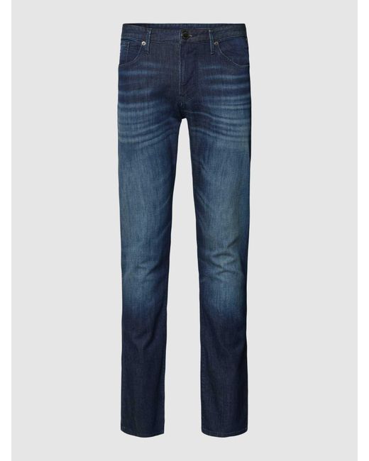 Emporio Armani Regular Fit Jeans in het Blue voor heren
