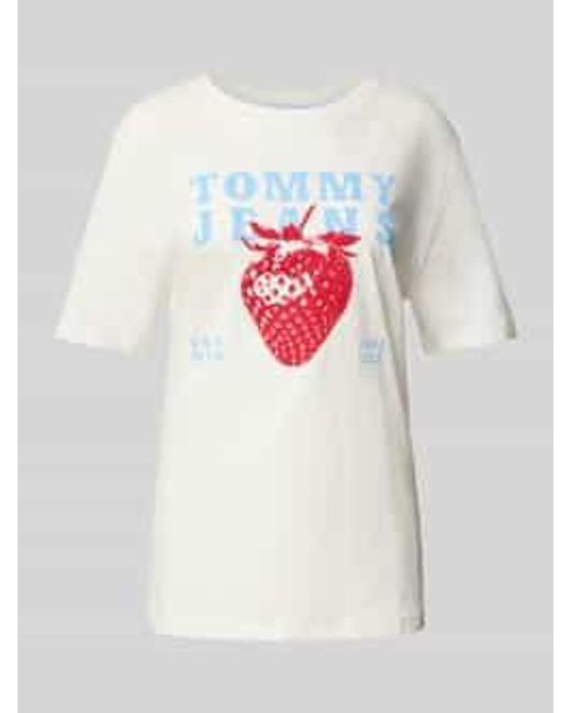 Tommy Hilfiger Regular Fit T-shirt Van Puur Katoen in het White