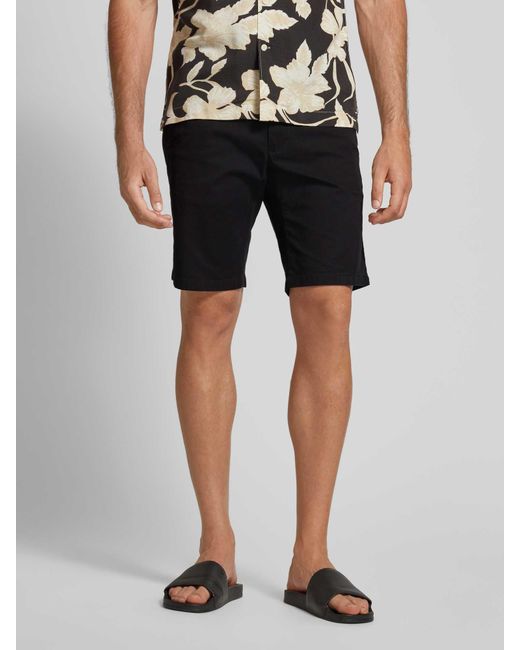 S.oliver Regular Fit Chino-Shorts mit Gesäßtaschen in Black für Herren