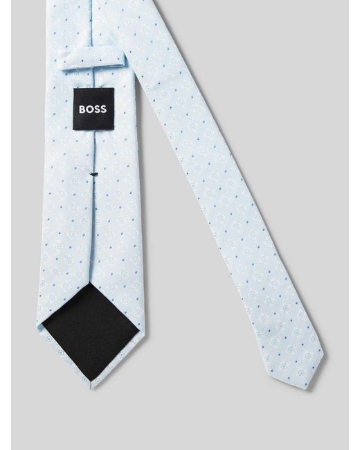 Boss Stropdas Met Zijde (7,5 Cm) in het Blue voor heren