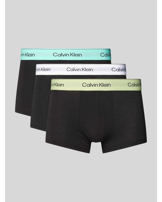 Calvin Klein Boxershort Met Elastische Band Met Logo in het Green voor heren