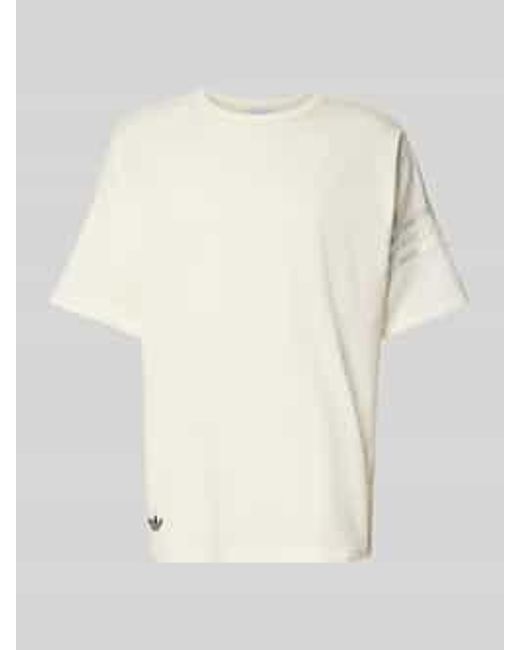 Adidas Originals Regular Fit T-Shirt Met Logostitching, Model 'Neu' in het Natural voor heren