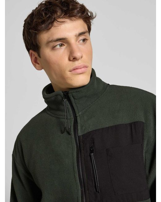 Blend Sweatjack Met Opstaande Kraag in het Green voor heren