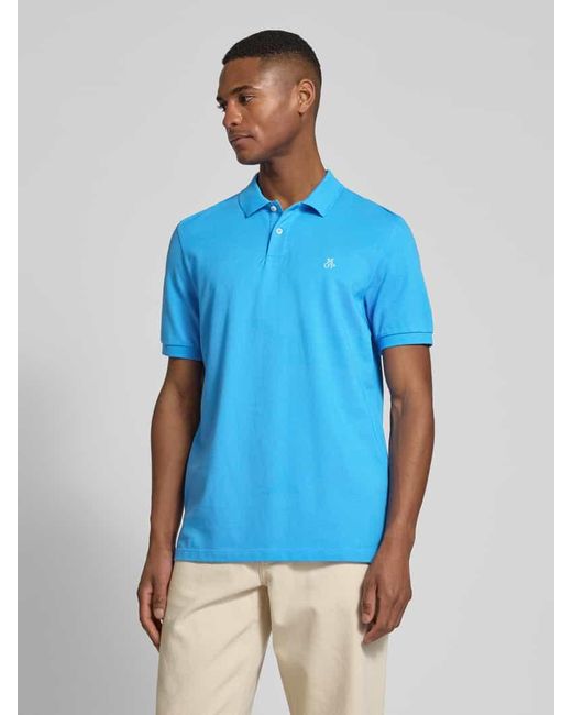 Marc O' Polo Regular Fit Poloshirt aus reiner Baumwolle in Blue für Herren