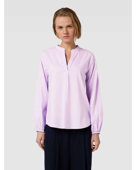 LIEBLINGSSTÜCK Bluse mit Tunikakragen in Pink | Lyst DE