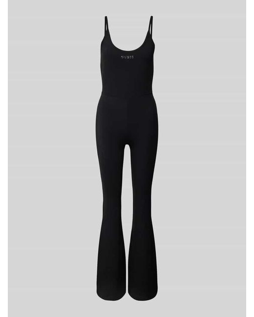 Guess Black Jumpsuit mit Spaghettiträgern Modell 'MARGOT'