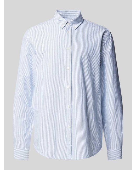 Samsøe & Samsøe Regular Fit Vrijetijdsoverhemd Met Button-downkraag in het Blue voor heren