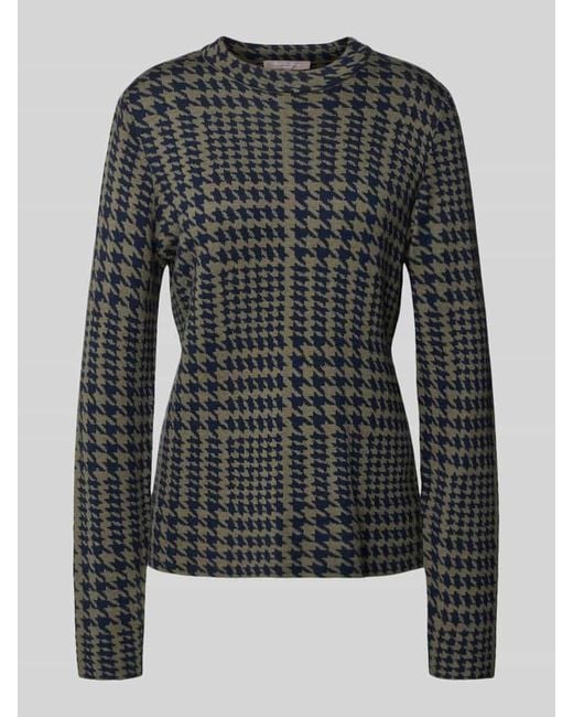 christian berg Black Strickpullover mit Rundhalsausschnitt