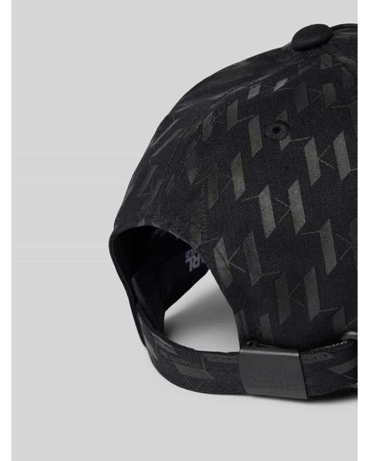 Karl Lagerfeld Basecap mit Allover-Muster in Black für Herren