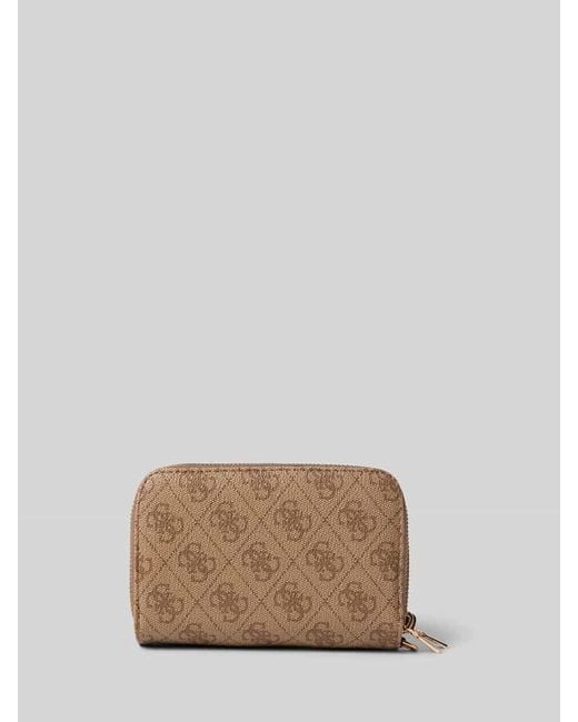 Guess Brown Portemonnaie mit Label-Detail Modell 'LAUREL'