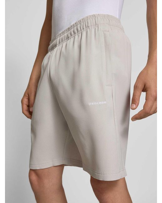 PEGADOR Relaxed Fit Korte Broek Met Plissévouwen, Model 'Troy' in het Multicolor voor heren
