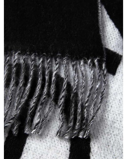 Calvin Klein Wollschal mit Allover-Logo-Stitching Modell 'Bold' in Black für Herren
