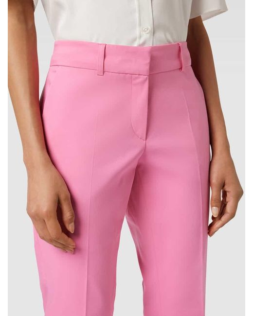 White Label Pink Regular Fit Stoffhose mit Bügelfalten