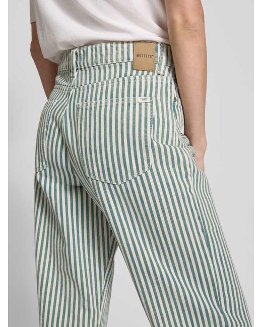 Mustang Blue Wide Leg Jeans Mit 5-Pocket-Design Modell 'Madison'