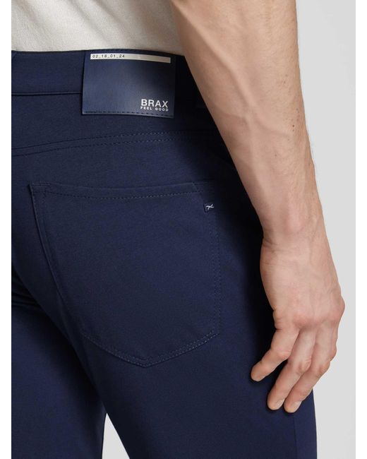 Brax Hose im 5-Pocket-Design Modell 'CHUCK' in Blue für Herren