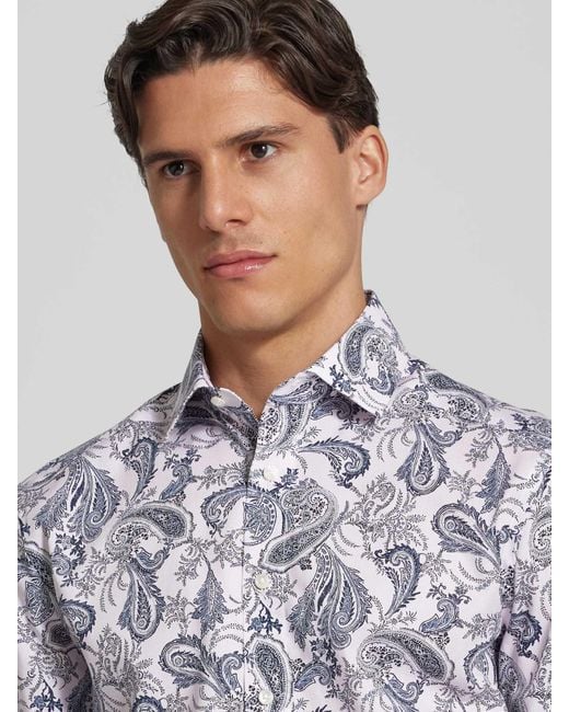 Olymp Modern Fit Zakelijk Overhemd Met Kentkraag in het Multicolor voor heren