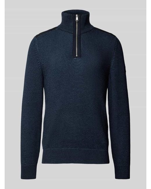 Marc O' Polo Regular Fit Troyer Aus Bio-Baumwolle in Blue für Herren