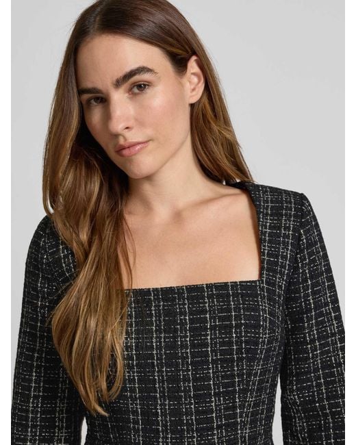 Guess Mini-Jurk Met Vierkante Hals, Model 'Sandra' in het Black
