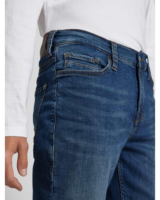 Mustang Straight Leg Jeans im 5-Pocket-Design Modell 'Vegas' in Blue für Herren