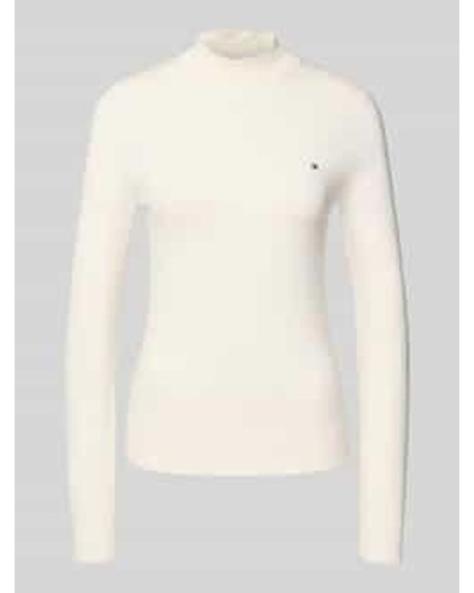 Tommy Hilfiger Regular Fit Pullover Van Katoenmix in het Natural