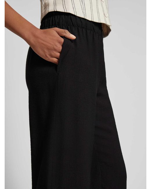Fransa Black Regular Fit Culotte mit elastischem Bund Modell 'Hot'