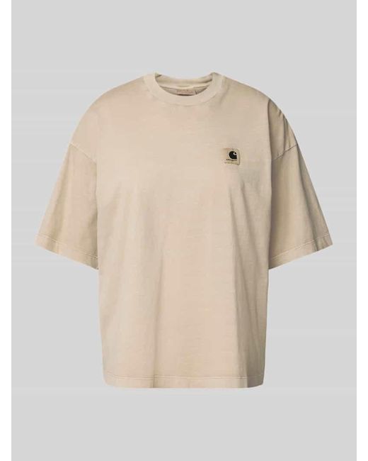 Carhartt Natural T-Shirt mit Label-Detail