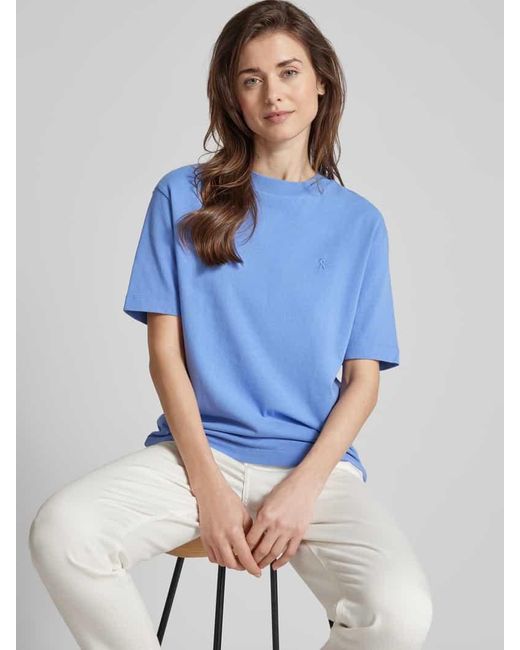 ARMEDANGELS Blue T-Shirt aus Bio-Baumwolle Modell 'TARJAA'