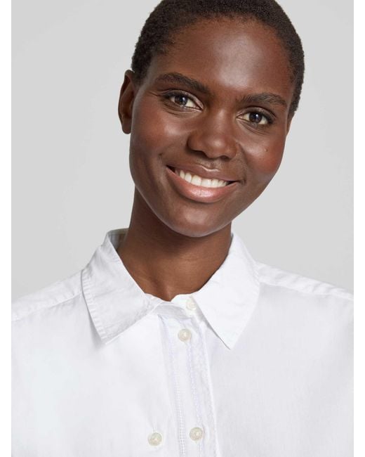 Samsøe & Samsøe Regular Fit Overhemdblouse Met Knoopsluitingen, Model 'Salasa' in het White