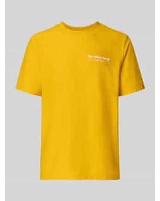 Tommy Hilfiger Regular Fit T-Shirt Van Puur Katoen in het Yellow voor heren