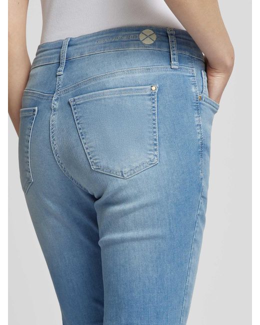 M·a·c Flared Jeans Met Verkort Model in het Blue