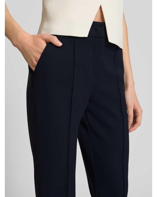 OPUS PANTS Blue Flared Stoffhose mit Eingrifftaschen Modell 'Luane'